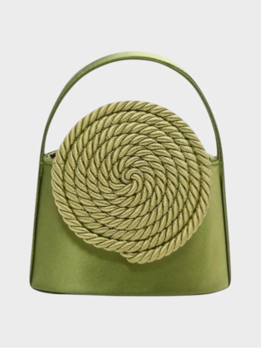NWT* Mini Gunther Satin Passementerie Bag - Olive Green
